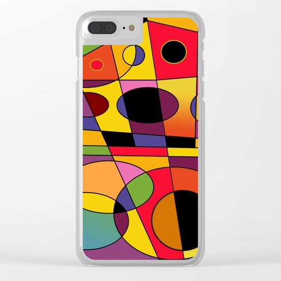 Abstract #79 Clear iPhone Case