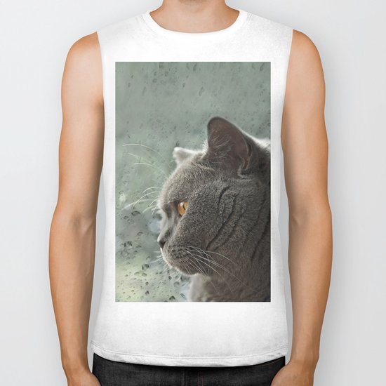 Rainy Day Blues Biker Tank