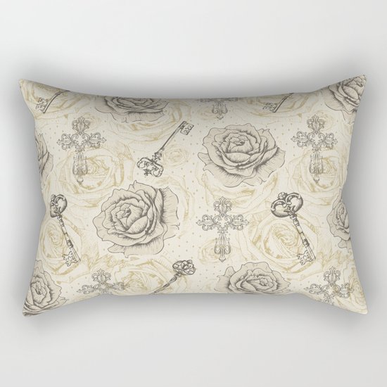 Roses & keys Rectangular Pillow
