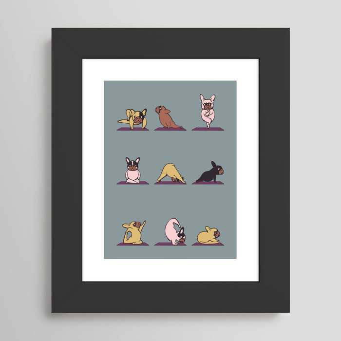 Society6 ケース Frenchie Yoga by Huebucket Frenchie Yoga Art Print by Huebucket | Society6