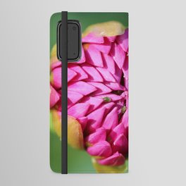 Fresh Purple Dahlia Flower Bud Photographic Print Android Wallet Case