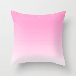 Light Pink Ombre Throw Pillow