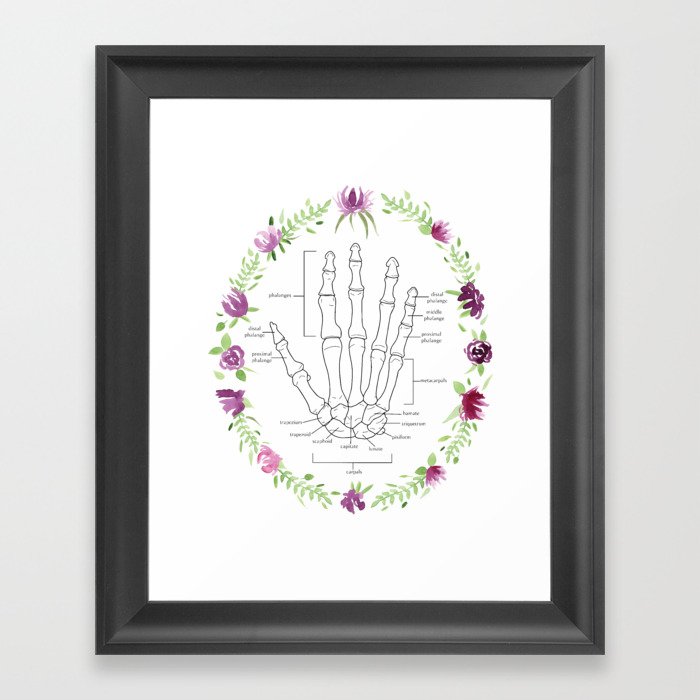 Picking Purple Flowers Framed Art Print