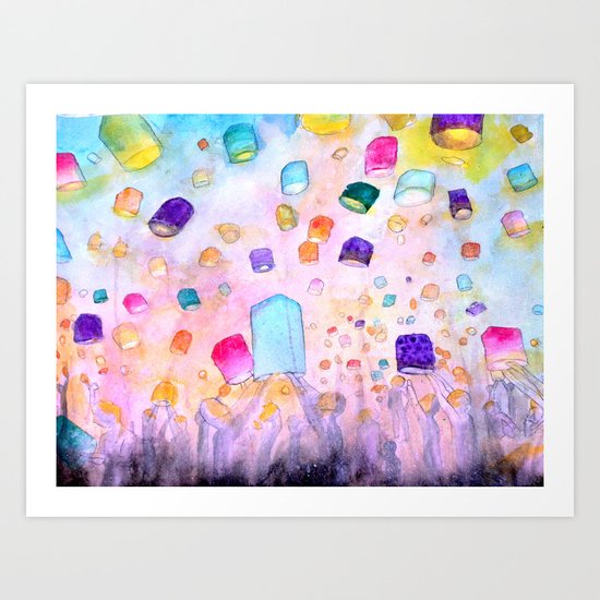 Lights Art Print