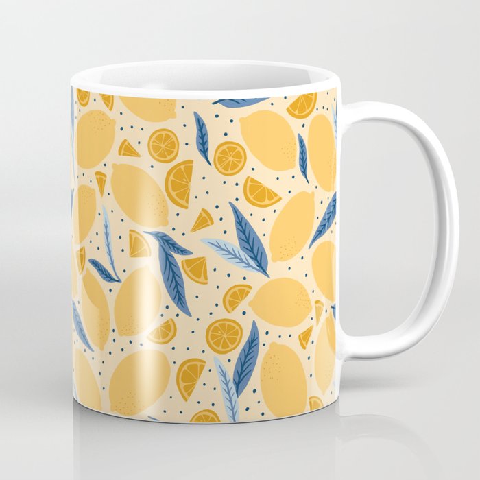 Lemons and Leaves  Coffee Mug