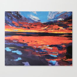 Next time....dramatic sunset, orange purple Canvas Print