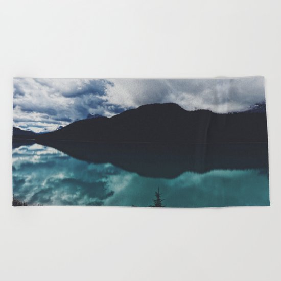 Hector Lake, Banff, Canada Beach Towel