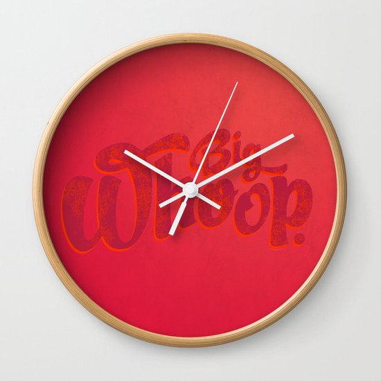 Big Whoop Wall Clock