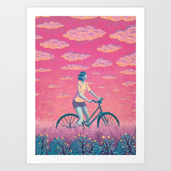 Ride a Bike Art Print