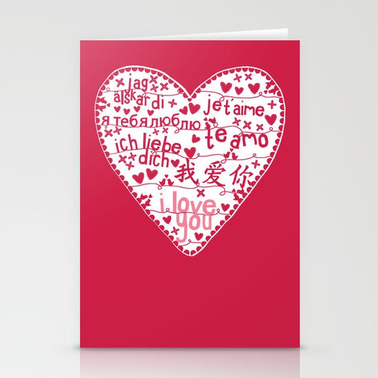 Te Amo Stationery Cards
