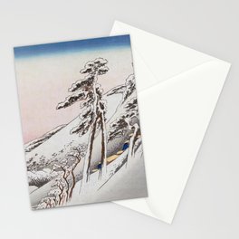 Clear Weather after Snow at Kameyama Stationery Card