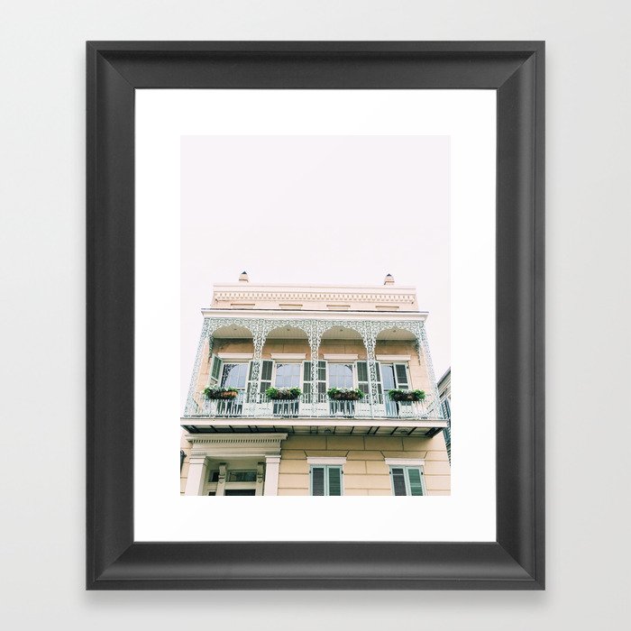 Vieux Carré New Orleans Framed Art Print by Mint and Merit Society6