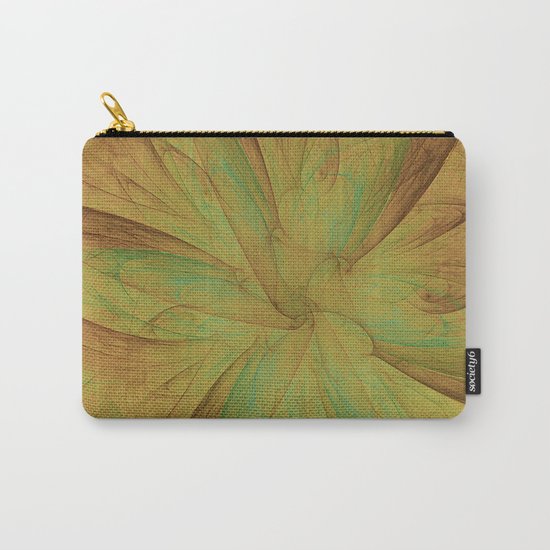 Fall Blossom Fractal Carry-All Pouch