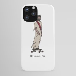 Jesus on a Skateboard iPhone Case