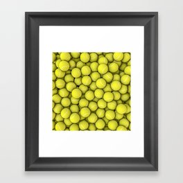 Tennis balls Framed Art Print