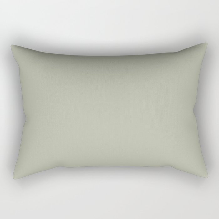 Solid Linen Sage Rectangular Pillow