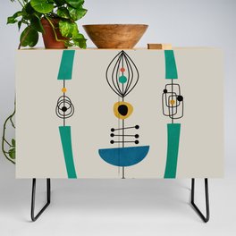 Abstract Mid Century 3 Credenza