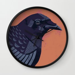 Crow Wall Clock