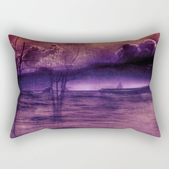 purple trip Rectangular Pillow