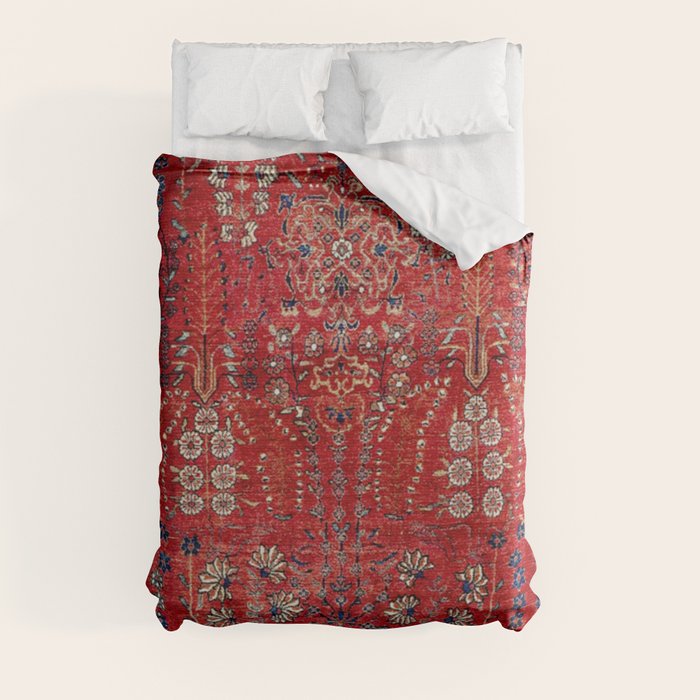 Sultanabad Arak West Persian Rug Print Duvet Cover by Vicky Brago