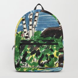 Birch and Lighthouse Backpack