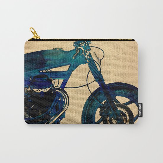 Metalic Blue Carry-All Pouch