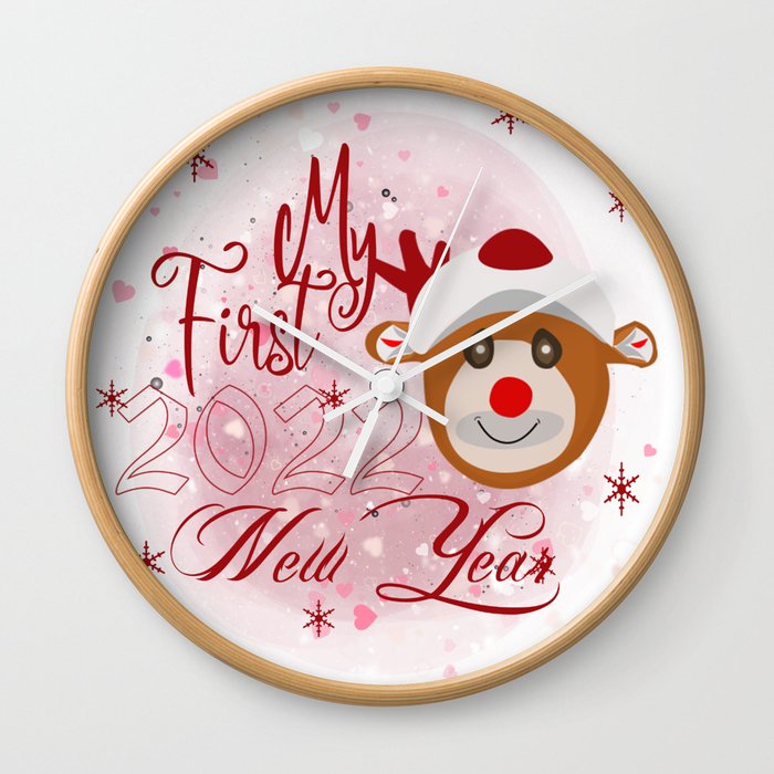 My First New Year 2022 Wall Clock