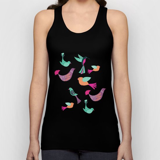 Birds Pattern #society6 #decor #buyart #illustration Unisex Tank Top