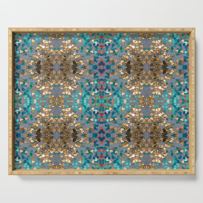 Sequin Mosaic Pattern Serving Tray