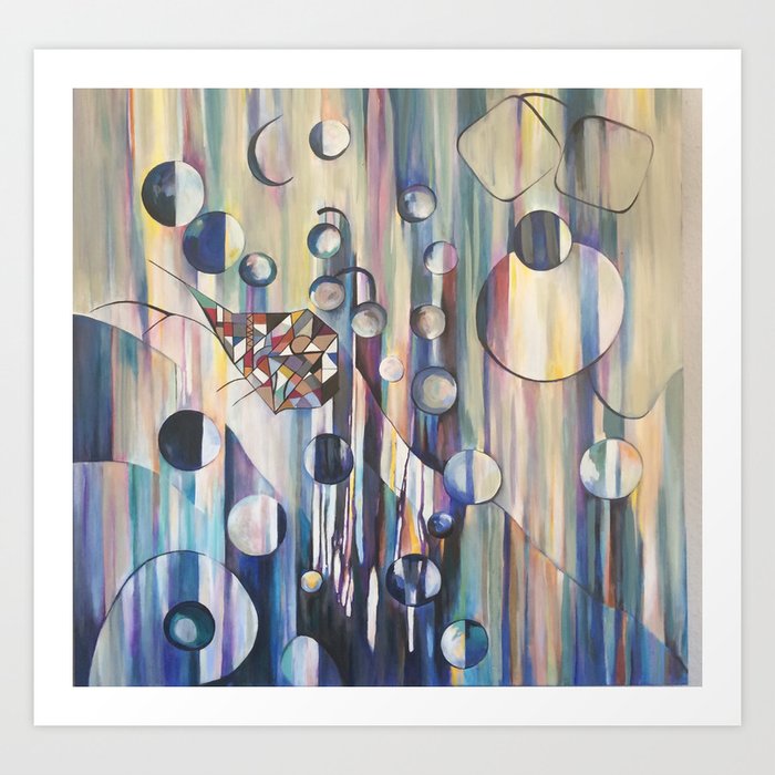Spheres in Space Art Print