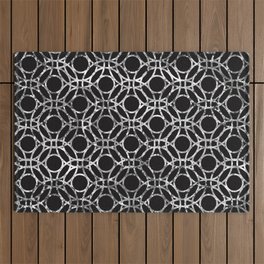 Love Stoned in Silver Outdoor Rug