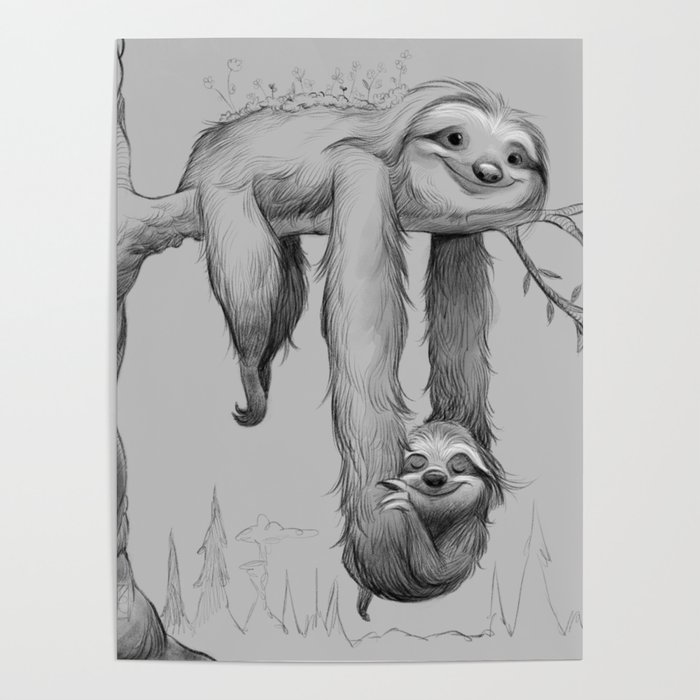 Sloth Swing Poster