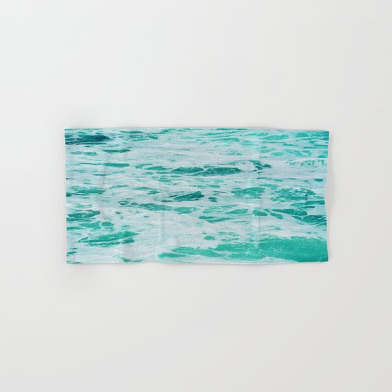 teal waves Hand & Bath Towel