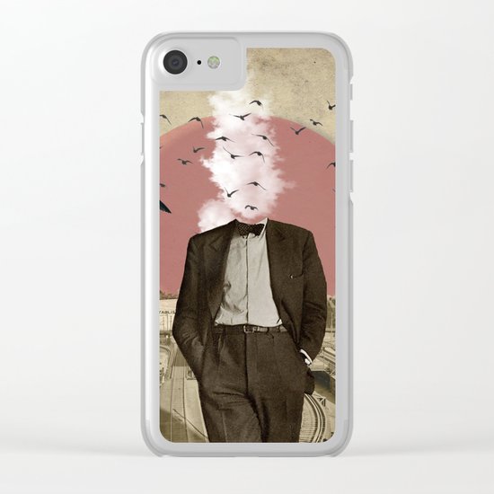 Hot Under The Collar Clear iPhone Case