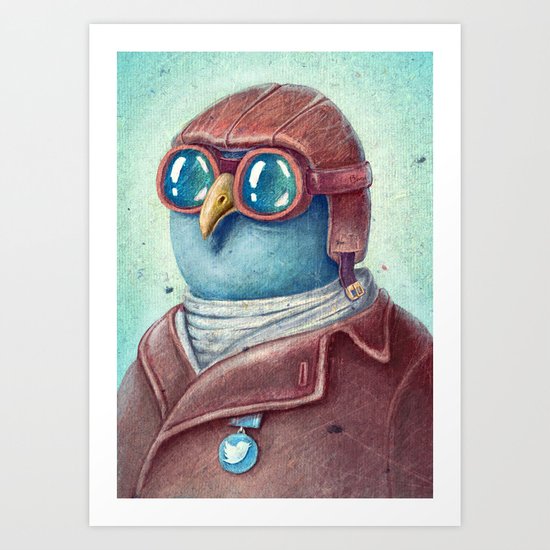 Pilot Captain Ivan Twittor Art Print