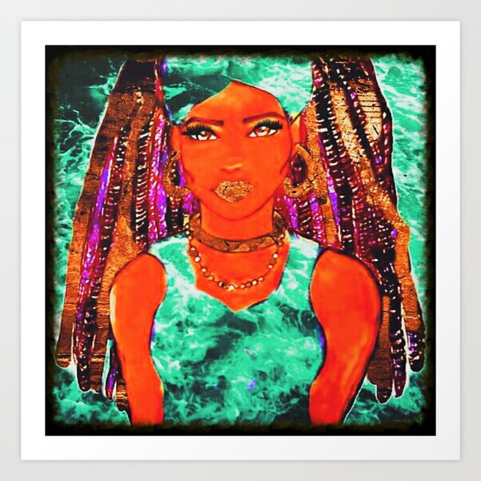 Water Queen Art Print by sondrasart Society6