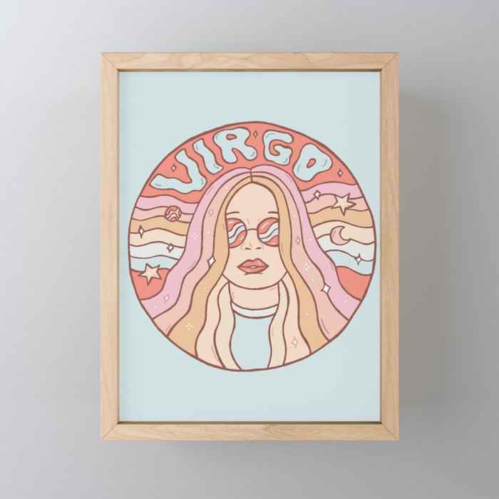 Virgo Framed Mini Art Print