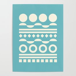 Patterned shape line collection 20 Poster