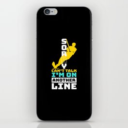 I Am On Another Line Waterskiing iPhone Skin