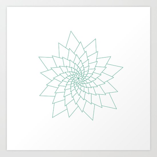 #307 Aster – Geometry Daily Art Print