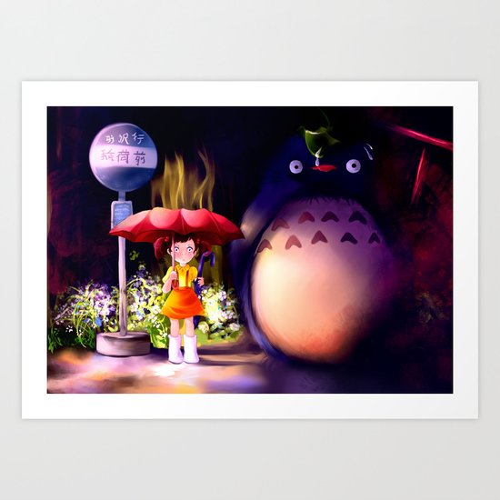 Totoro Art Print