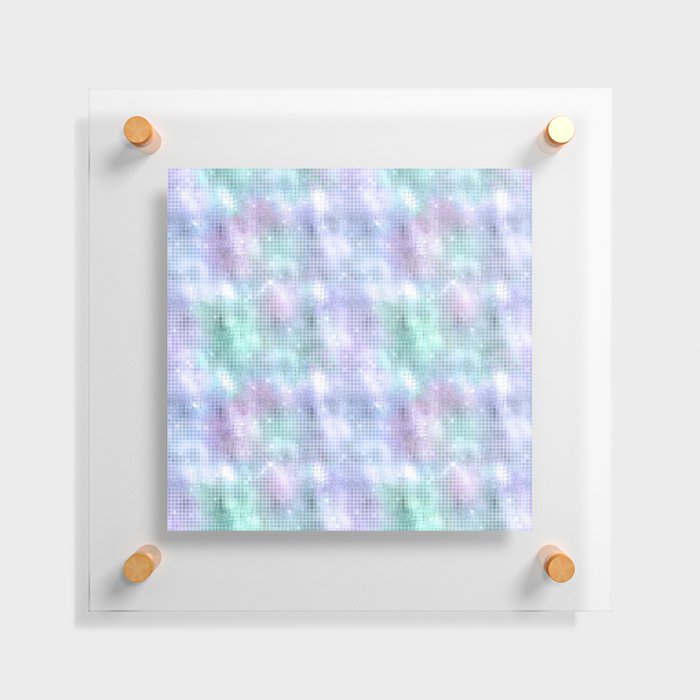 Glam Iridescent Sparkling Pattern Floating Acrylic Print