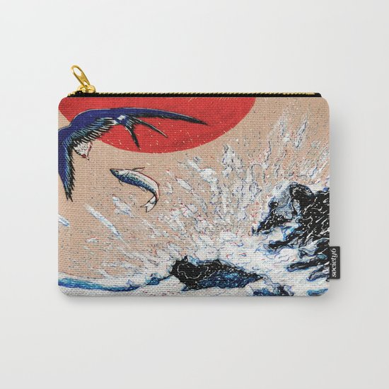 Japan Wave Carry-All Pouch