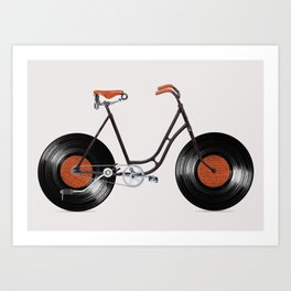 Vinyl Bike Art Print