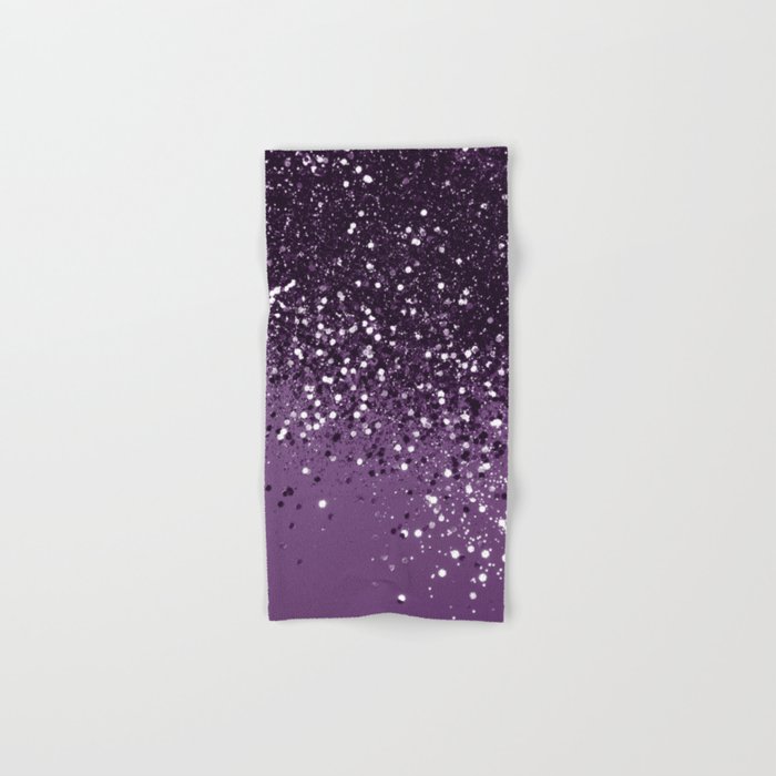PURPLE Glitter Dream #1 (Faux Glitter) #shiny #decor #art #society6 Hand & Bath Towel