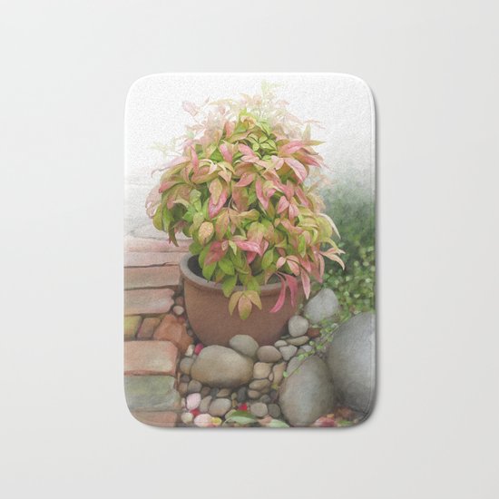 Leaves and Dew Bath Mat