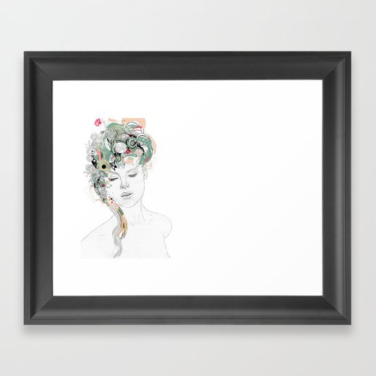 Beauty waiting Framed Art Print