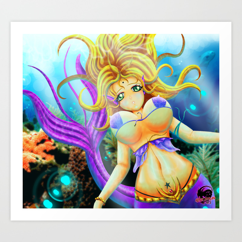 Ecchi Anime Mermaid 2 Art Print By Xiraus Society6 Nonton streaming & download anime bergenre ecchi subtitle indonesia full hd update cepat dan pasti sub indo. ecchi anime mermaid 2 art print