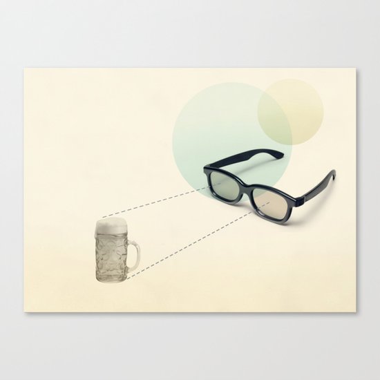 beer goggles Canvas Print