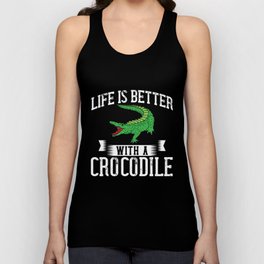 Crocodile Alligator Reptile Africa Animal Head Unisex Tank Top